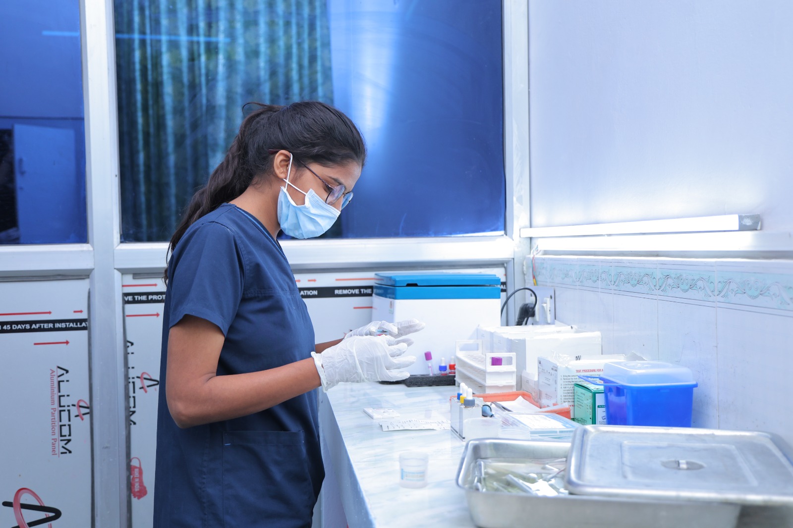 Modern medical laboratory.